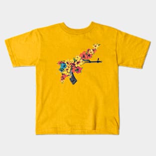 Flower Gun (AK-47) Kids T-Shirt